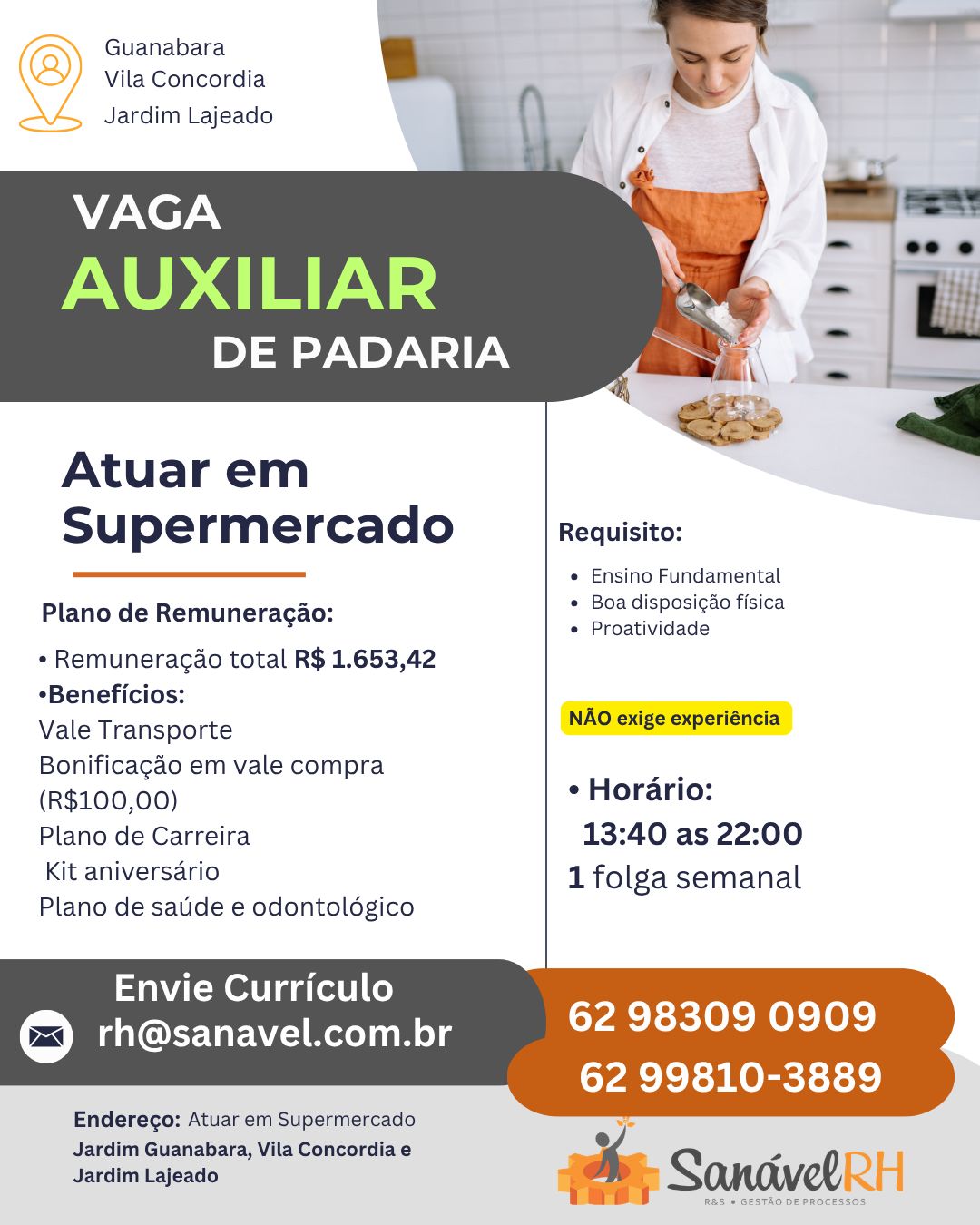 Auxiliar de Padaria