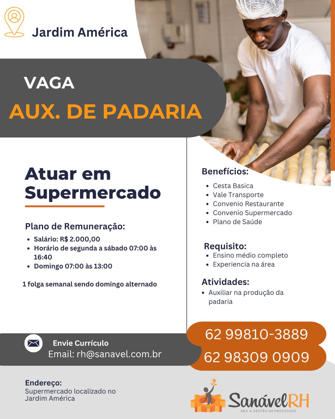 Auxiliar de Padaria