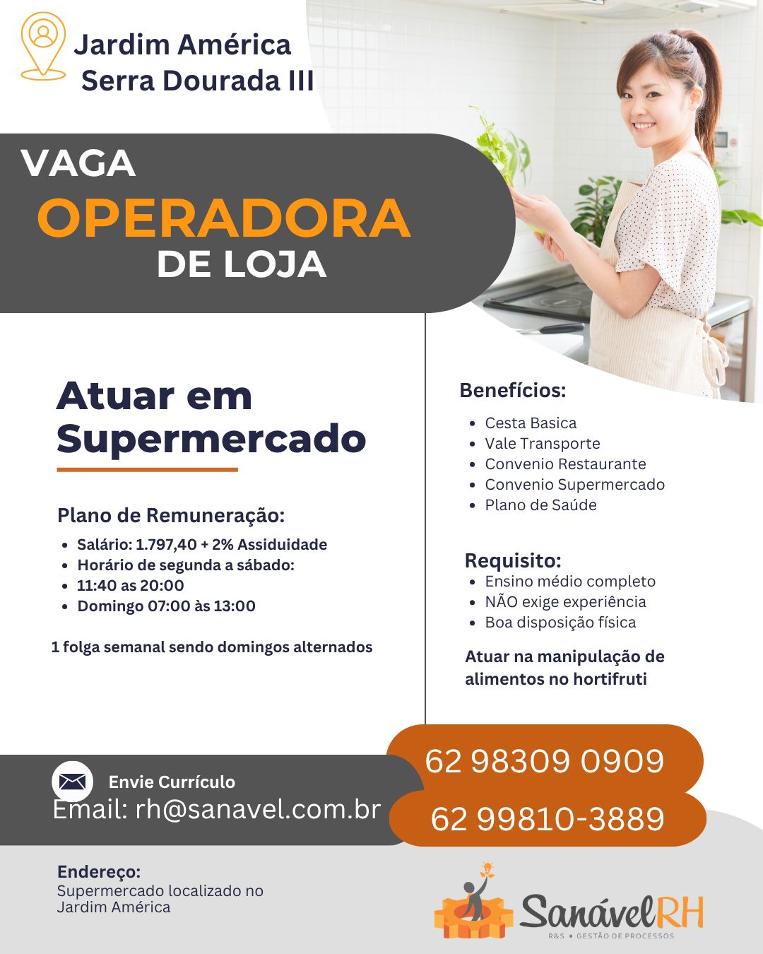 operadora de loja – hortifrutti